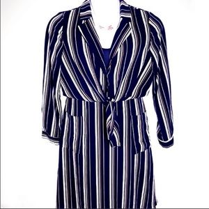 Monteau Petite Long Sleeve Shirt Dress